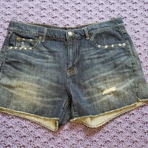 Gap jeans Short Distresed Raw Hem Sz 27